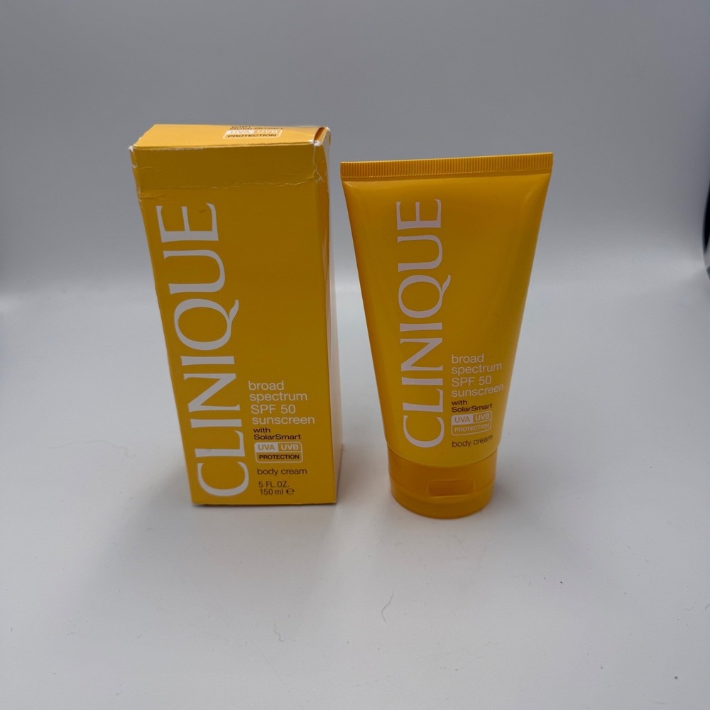 Clinique Broad Spectrum SPF 50 Sunscreen Body Cream 5oz SolarSmart Oil-Free